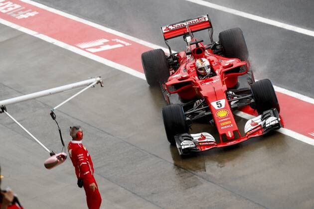 Motorsports: FIA Formula One World Championship WM Weltmeisterschaft 2017, Grand Prix of Japan, 5 Sebastian Vettel (GER, Scuderia Ferrari), Suzuka Japan