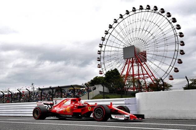 Sebastian Vettel (GER 5), Scuderia Ferrari, Grosser Preis von Japan 2017, 1tes freies Training, Motorsport, Formel 1, 06.10.2017, Suzuka Copyright: xEIBNER JERRYxANDREx EP_JAE