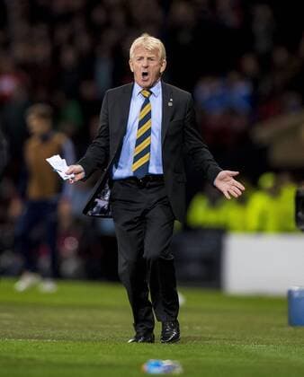 Scotland Manager Gordon Strachan during the World Cup Qualifying Group F match at Hampden Park Stadium, Glasgow. Picture date: October 5th 2017. Picture credit should read: Craig Watson Sportimage EDITORIAL USE ONLY. No use with unauthorised audio, video, data, fixture lists, club league logos or live services. Online in-match use limited to 120 images, no video emulation. No use in betting, games or single club league player publications.