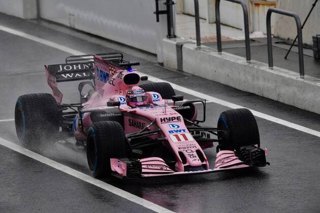 Sergio Perez (MEX 11) Sahara Force India F1 Team, Grosser Preis von Japan 2017, 2tes freies Training, Motorsport, Formel 1, 06.10.2017, Suzuka Copyright: xEIBNER JERRYxANDREx EP_JAE