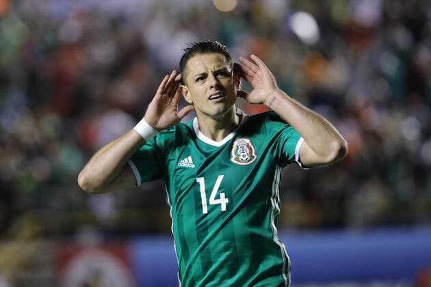Themen der Woche - SPORT Bilder des Tages - SPORT Javier Hernandez of Mexico celebrates after scoring against Trinidad y Tobago during a match for the qualifiers of the World Cup Russia 2018, at the Alfonso Lastras Stadium, in San Luis Potosi, Mexico, 6 October 2017. Mexico vs Trinidad and Tobago !ACHTUNG: NUR REDAKTIONELLE NUTZUNG!  Copyright: xJoséxMéndezx MEX60 20171007-636429520327307634