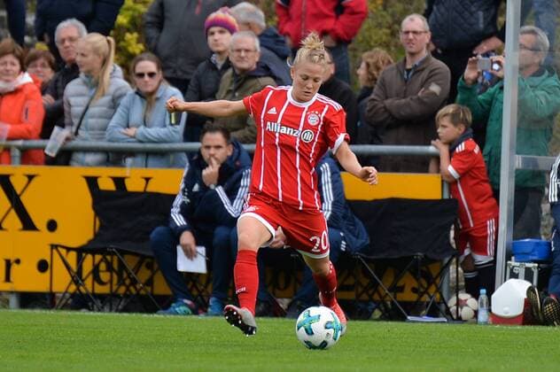 Leonie Maier (FC Bayern Muenchen, Leo Maier) Alberweiler, Deutschland, 07.10.2017, Fussball, DFB-Pokal der Frauen, SV Alberweiler - FC Bayern München, xklx