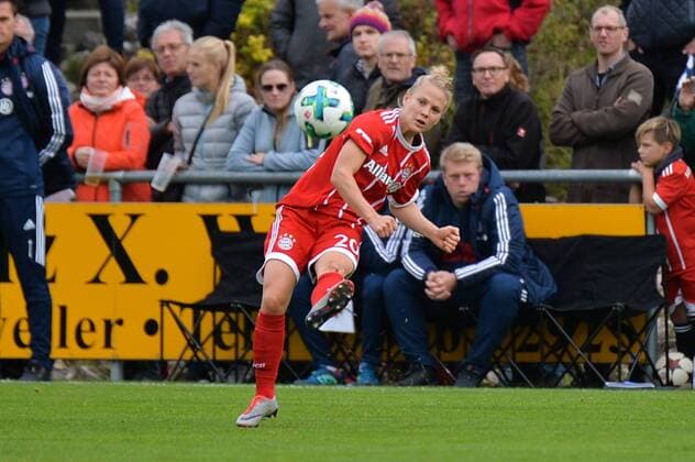 Leonie Maier (FC Bayern Muenchen, Leo Maier) Alberweiler, Deutschland, 07.10.2017, Fussball, DFB-Pokal der Frauen, SV Alberweiler - FC Bayern München, xklx
