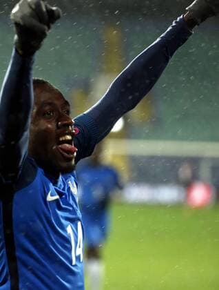 Fußball, WM Quali, Bulgarien - Frankreich 07.10.2017 Sofia Bulgaria-France FIFA World Cup WM Weltmeisterschaft Fussball Russia 2018 European qualifiers men s football Blaise Matuidi France celebrate goal :Str 