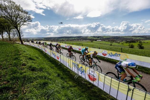 Valkenburg 17 04 2016 cycling Amstel Gold Race The peloton drives through the Limburg country during the Amstel Gold Race Amstel Gold Race