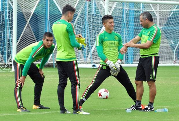 Kolkata: Mexico football team practice session Players of the Mexico football team during a practice session ahead of their second match at FIFA U 17 World Cup India 2017.  SaikatxPaulx xPacificxPress