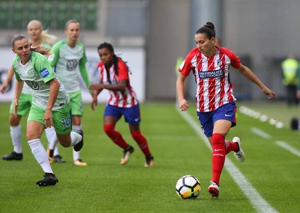 Wolfsburg vs Atletico Madrid CL Women Wolfsburg Germany 11 10 2017 Football VfL Wolfsburg vs Atletico Madrid 1 32 Final UEFA Women Champions League Season 2017 18 Picture shows Noelle Maritz VfL Wolfsburg Wolfsburg