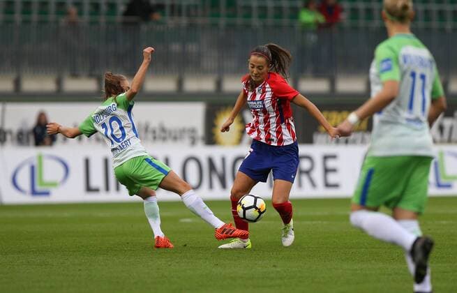 Wolfsburg vs Atletico Madrid CL Women Wolfsburg Germany 11 10 2017 Football VfL Wolfsburg vs Atletico Madrid 1 32 Final UEFA Women Champions League Season 2017 18 Picture shows Tessa Wullaert VfL Wolfsburg Wolfsburg