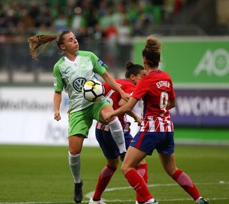 Wolfsburg vs Atletico Madrid CL Women Wolfsburg Germany 11 10 2017 Football VfL Wolfsburg vs Atletico Madrid 1 32 Final UEFA Women Champions League Season 2017 18 Picture shows Noelle Maritz VfL Wolfsburg Wolfsburg