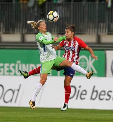 Wolfsburg vs Atletico Madrid CL Women Wolfsburg Germany 11 10 2017 Football VfL Wolfsburg vs Atletico Madrid 1 32 Final UEFA Women Champions League Season 2017 18 Picture shows Lara Dickenmann VfL Wolfsburg Wolfsburg