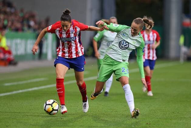 Wolfsburg vs Atletico Madrid CL Women Wolfsburg Germany 11 10 2017 Football VfL Wolfsburg vs Atletico Madrid 1 32 Final UEFA Women Champions League Season 2017 18 Picture shows Caroline Graham Hansen VfL Wolfsburg Wolfsburg