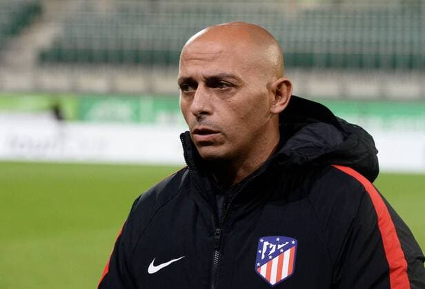 Head Coach Angel Villacampa Carrasco Madrid Football UEFA Women Champions League VfL Wolfsburg Atletico Madrid xPW001F2Px