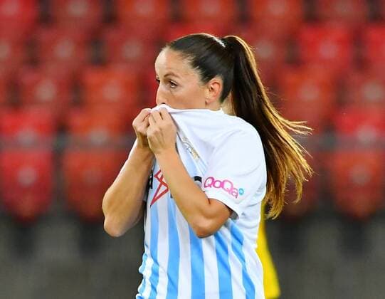 11 10 2017 Zurich Switzerland Football Women Season 2017 2018 Women u0026 39;s Champions League FC Zurich LTU Picture shows Martina Moser FC Zurich Action shot Single Gesture