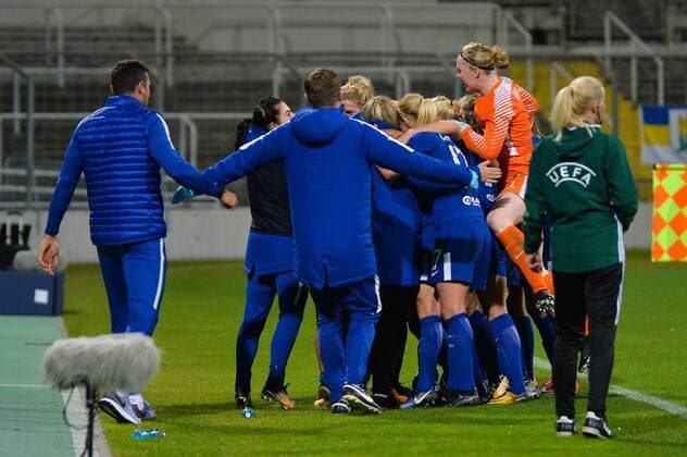 goal celebration After the 1 0 through Fran Kirby FC Chelsea the FC Chelsea Munich Munich Germany Germany 11 10 2017 Football UEFA Women s Champions League FC Bavaria Munich FC Chelsea xklx