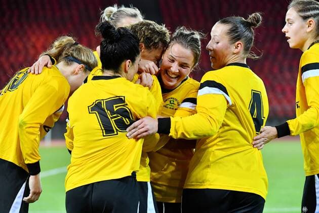 11 10 2017 Zurich Switzerland Football Women Season 2017 2018 Women u0026 39;s Champions League FC Zurich LTU Picture shows goal celebration Action shot cheering Gesture