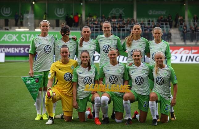 Wolfsburg vs Atletico Madrid CL Women Wolfsburg Germany 11 10 2017 Football VfL Wolfsburg vs Atletico Madrid 1 32 Final UEFA Women Champions League Season 2017 18 Picture shows VfL Wolfsburg Wolfsburg