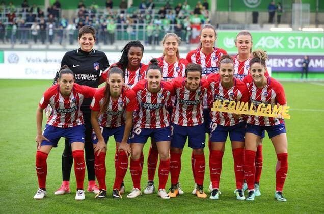Wolfsburg vs Atletico Madrid CL Women Wolfsburg Germany 11 10 2017 Football VfL Wolfsburg vs Atletico Madrid 1 32 Final UEFA Women Champions League Season 2017 18 Picture shows Atletico Madrid Wolfsburg