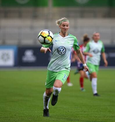 Wolfsburg vs Atletico Madrid CL Women Wolfsburg Germany 11 10 2017 Football VfL Wolfsburg vs Atletico Madrid 1 32 Final UEFA Women Champions League Season 2017 18 Picture shows Alexandra Popp VfL Wolfsburg Wolfsburg