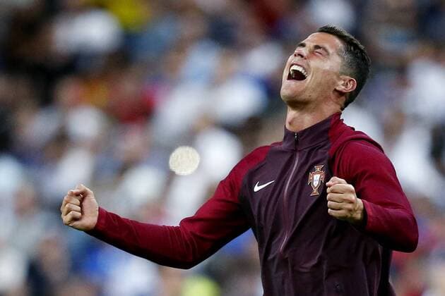 Saint Denis 10 07 2016 Stade the France I Football 2016 Euro 2106 I final Portugal France Portugal wins with 1 0 in the extension joy at Cristiano Ronaldo Portugal France