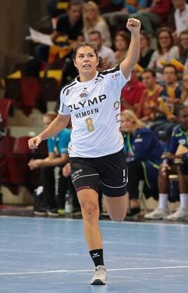 14 10 2017 Germany Ludwigsburg Germany Handball Champions League Women Season 2017 2018 SG BBM Bietigheim vs Metz Handball Martine Smeets BBM cheering cheering