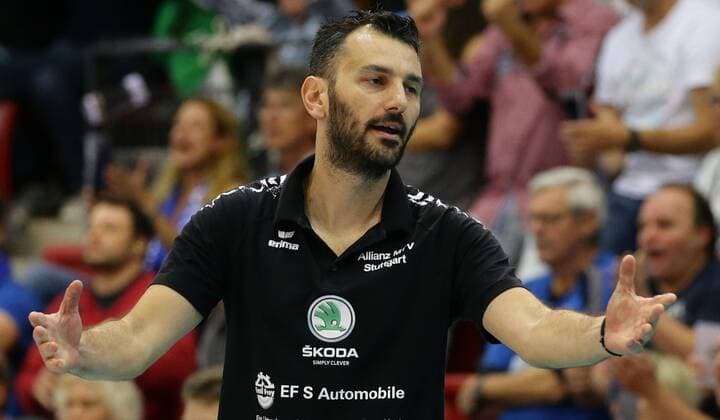 Stuttgart Volleyball Bundesliga Alliance MTV Stuttgart vs Ladies in Black Aachen Giannis Athanasopoulos team manager Alliance