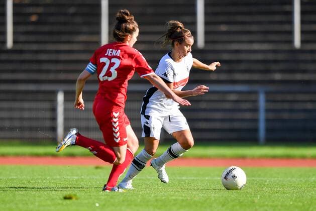 duel Tina UPS Jena 2 with Liv Aerts Borussia Moenchengladbach Football 2 Women Bundesliga Borussia Moenchengladbach UPS Jena 2 xmkx