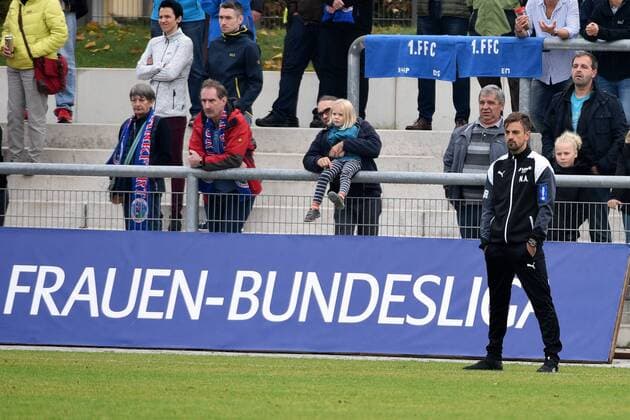 15 10 2017 Frankfurt at Main Stadium at Brentanobad Alliance Women Bundesliga Season 2017 2018 1 FFC Frankfurt MSV Duisburg team manager Nikolaos Arnautis FFC Frankfurt