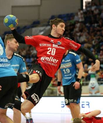 Bietigheim Handball 2 Bundesliga SG BBM Bietigheim vs HSG Nordhorn Lingen Felix King BBM