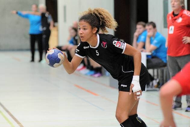 Delaila Amega Tussis Metzingen II 5 TuSsies Metzingen II Handball Women 3 Bundesliga Sued 15 10 2017 Photo TBaur Eibner Metzingen Copyright: xBaur xEibner-Pressefotox EP_Toba