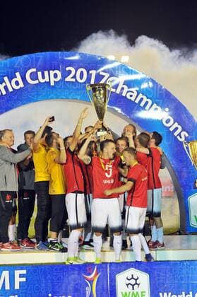 Victory of the Czech Republic by 3 0 in the final of the World Cup 2017 WMF organized in Nabeul (Tunisia) against Mexico. The final of the World Cup 2017 WMF 