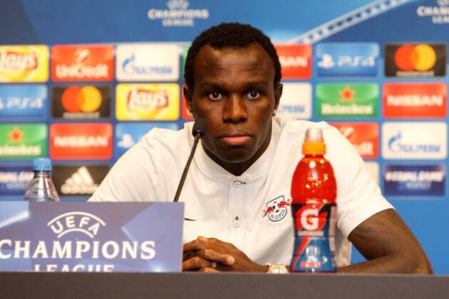RB Leipzig press conference Champions League Leipzig 16 10 2017 Red Bull Arena Football UEFA Champions League Group G 3 Matchday Press conference at Day the Game RB Leipzig vs FC Porto in Picture Bruma Players RB Leipzig