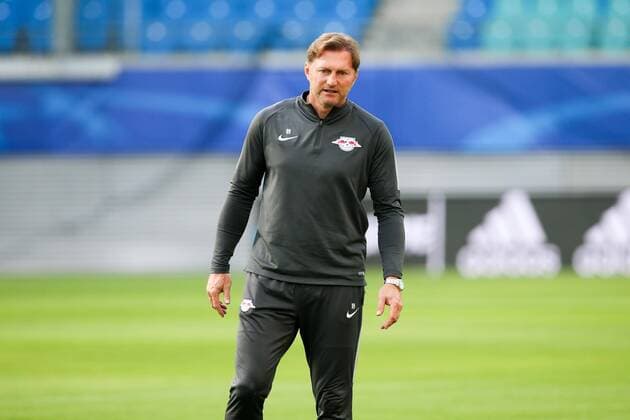 RB Leipzig Training Champions League Leipzig 16 10 2017 Red Bull Arena Football UEFA Champions League Group G 3 Matchday Training at Day the Game RB Leipzig vs FC Porto RB Leipzig Training in Picture team manager Ralph Hasenhüttl Hasenhuettl