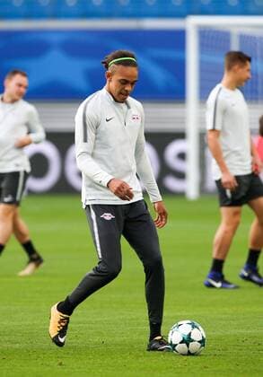 RB Leipzig Training Champions League Leipzig 16 10 2017 Red Bull Arena Football UEFA Champions League Group G 3 Matchday Training at Day the Game RB Leipzig vs FC Porto RB Leipzig Training in Picture Yussuf Poulsen
