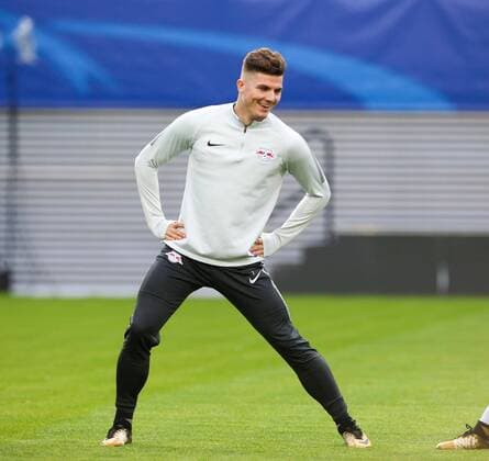 RB Leipzig Training Champions League Leipzig 16 10 2017 Red Bull Arena Football UEFA Champions League Group G 3 Matchday Training at Day the Game RB Leipzig vs FC Porto RB Leipzig Training in Picture Marcel Sabitzer