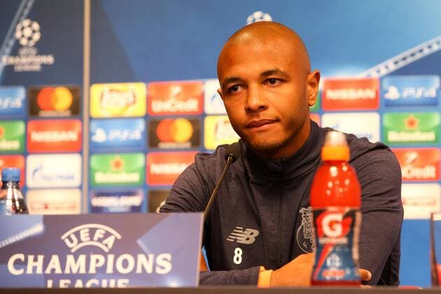 RB Leipzig press conference Champions League Leipzig 16 10 2017 Red Bull Arena Football UEFA Champions League Group G 3 Matchday Press conference at Day the Game RB Leipzig vs FC Porto in Picture Yacine Brahimi 8 Porto