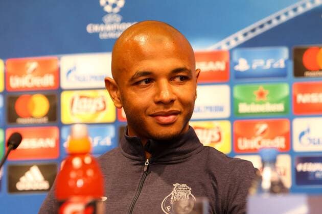 RB Leipzig press conference Champions League Leipzig 16 10 2017 Red Bull Arena Football UEFA Champions League Group G 3 Matchday Press conference at Day the Game RB Leipzig vs FC Porto in Picture Yacine Brahimi 8 Porto