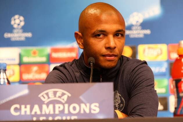 RB Leipzig press conference Champions League Leipzig 16 10 2017 Red Bull Arena Football UEFA Champions League Group G 3 Matchday Press conference at Day the Game RB Leipzig vs FC Porto in Picture Yacine Brahimi 8 Porto