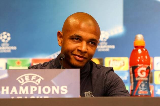 RB Leipzig press conference Champions League Leipzig 16 10 2017 Red Bull Arena Football UEFA Champions League Group G 3 Matchday Press conference at Day the Game RB Leipzig vs FC Porto in Picture Yacine Brahimi 8 Porto