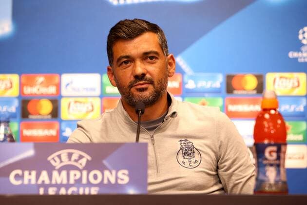 RB Leipzig press conference Champions League Leipzig 16 10 2017 Red Bull Arena Football UEFA Champions League Group G 3 Matchday Press conference at Day the Game RB Leipzig vs FC Porto in Picture team manager Sergio Conceicao Conceicao Porto