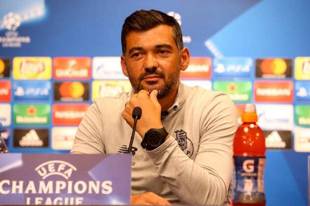 RB Leipzig press conference Champions League Leipzig 16 10 2017 Red Bull Arena Football UEFA Champions League Group G 3 Matchday Press conference at Day the Game RB Leipzig vs FC Porto in Picture team manager Sergio Conceicao Conceicao Porto