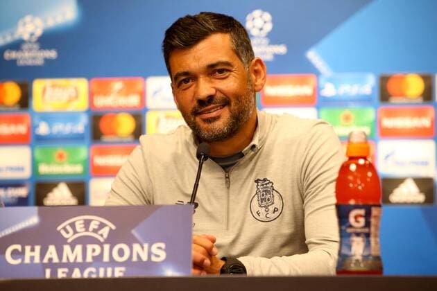 RB Leipzig press conference Champions League Leipzig 16 10 2017 Red Bull Arena Football UEFA Champions League Group G 3 Matchday Press conference at Day the Game RB Leipzig vs FC Porto in Picture team manager Sergio Conceicao Conceicao Porto