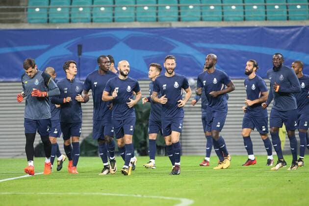 Training Porto Champions League Leipzig 16 10 2017 Red Bull Arena Football UEFA Champions League Group G 3 Matchday Training at Day the Game RB Leipzig vs FC Porto FC Porto Training in Picture Players the FC Porto run to warm
