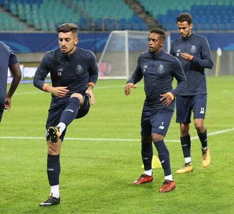 Training Porto Champions League Leipzig 16 10 2017 Red Bull Arena Football UEFA Champions League Group G 3 Matchday Training at Day the Game RB Leipzig vs FC Porto FC Porto Training in Picture v l Alex Telles 13 Porto Hernani 7 Porto and Ricardo Pereira 21 Porto