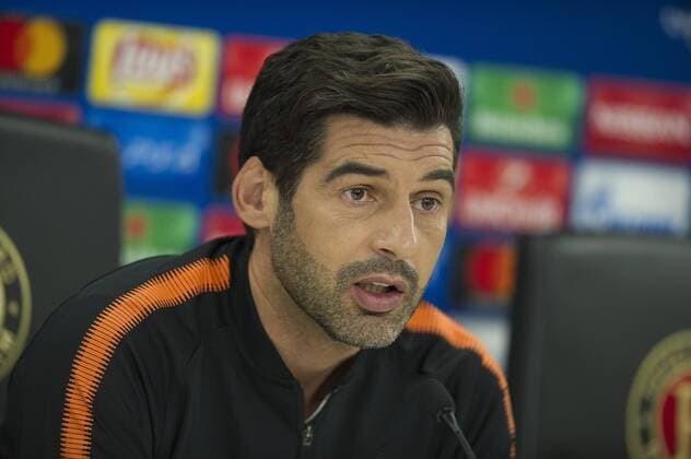 Fußball, CL, PK Schachtar Donezk 16-10-2017 VOETBAL: TRAINING EN PERSCONFERENTIE FEYENOORD: ROTTERDAM Paolo Fonseca Foto: SCS Michel Utrecht xVIxVIxImagesx xSoenarxChamidxsportfotografiexIVx 9034448