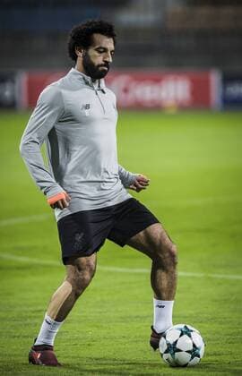16th October 2017, Ljudski Vrt Stadium, Maribor, Slovenia; UEFA Champions League training, Maribor versus Liverpool; Forward Mohamed Salah of Liverpool control the ball during the training session  ActionPlus11940968