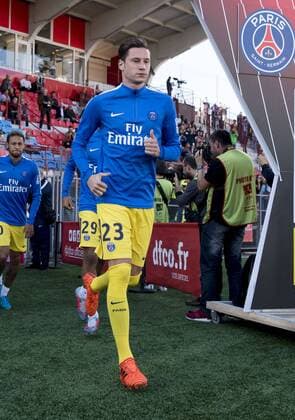Julian Draxler (PSG), OCTOBER 14, 2017 - Football Soccer : French Ligue 1 match between Dijon FCO 1-2 Paris Saint-Germain at Stade Gaston-Gerard in Dijon, France. Noxthirdxpartyxsales  (ptmb114971)