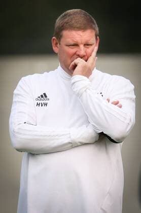 Anderlecht s head coach Hein Vanhaezebrouck pictured during a training of Belgian soccer team RSC Anderlecht, Tuesday 17 October 2017 in Brussels. Tomorrow Anderlecht is playing a game in the group stage (Group B) of the UEFA Champions League competition against French PSG. VIRGINIExLEFOUR  x05184443x