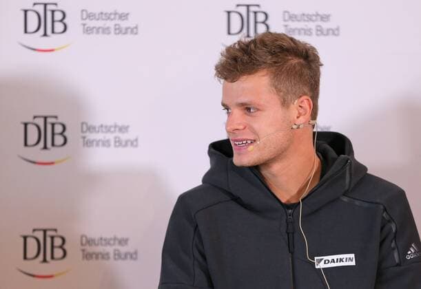 17 10 2017 Germany Ismaning Tennis DTB Panel discussion in Picture Davis Cup Players Yannick Hanfmann Ismaning Copyright: xBachun xEibner-Pressefotox EP_tbn