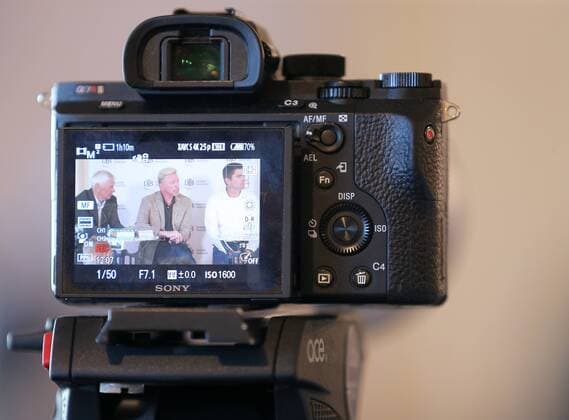 17 10 2017 Germany Ismaning Tennis DTB Panel discussion in Picture DTB Sports Director Klaus Eberhard DTB Head of Tennis Boris Becker and Davis Cup Captain Michael Kohlmann in Display a Camera Ismaning Copyright: xBachun xEibner-Pressefotox EP_tbn