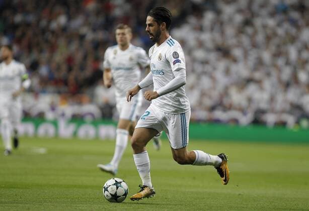 Soccer match between Real Madrid and Tottenham of Champions League 2017 2018 held at the Santiago Bernabeu stadium in Madrid Photo J Luis Cuesta 261 Cordon Press Isco  xJosexLuisxCuestax xx